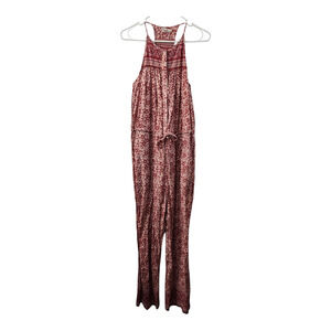 FAHERTY Floral Jumpsuit XS Relaxed Fit Cottagecore Farmhouse Retro Beach
